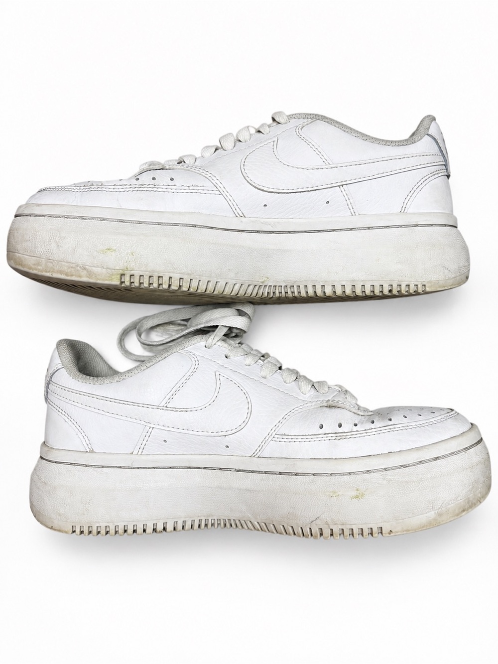 Nike Air Force 1 Alta Platform Sneakers White Leather Women’s Size 8 - Picture 2 of 6